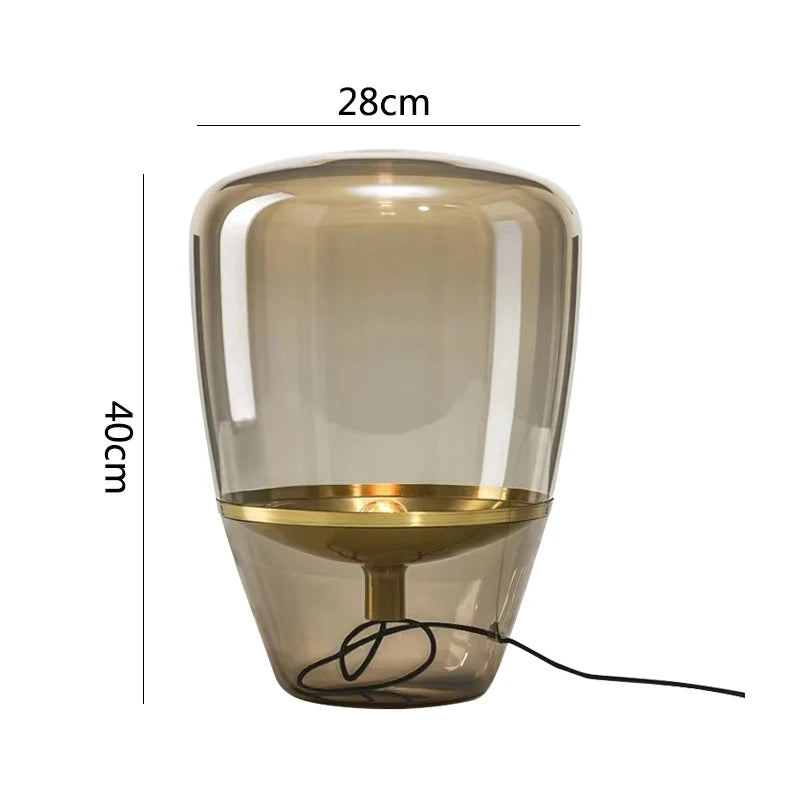 Kayla | Lampe de Table en Verre Moderne et Élégante
