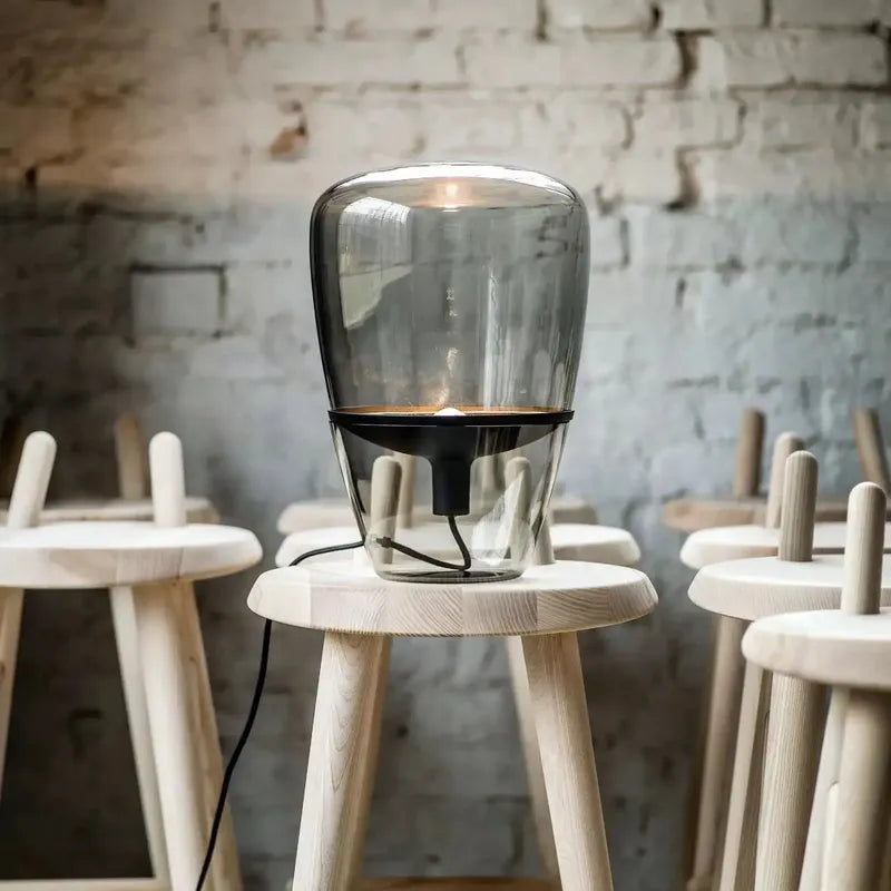 Kayla | Lampe de Table en Verre Moderne et Élégante