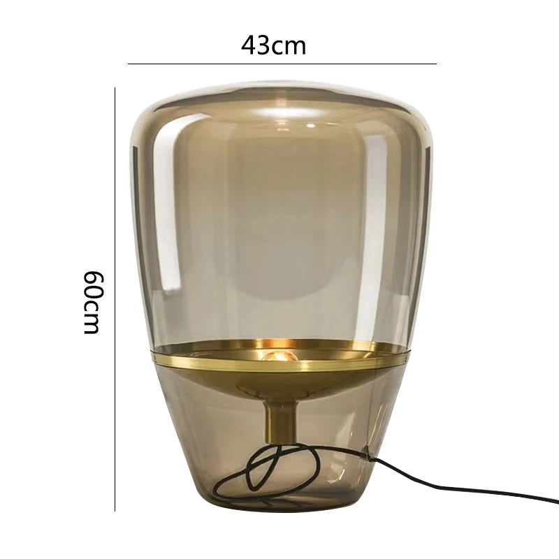 Kayla | Lampe de Table en Verre Moderne et Élégante